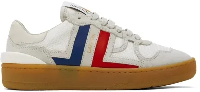 Lanvin White Clay Sneakers In 00s1 White/multicolo