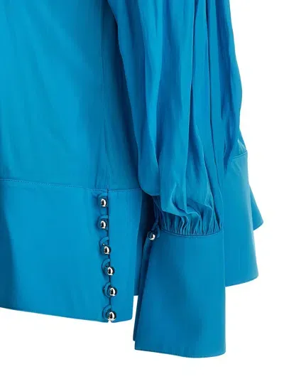 Lanvin Wide Blouse In Blue