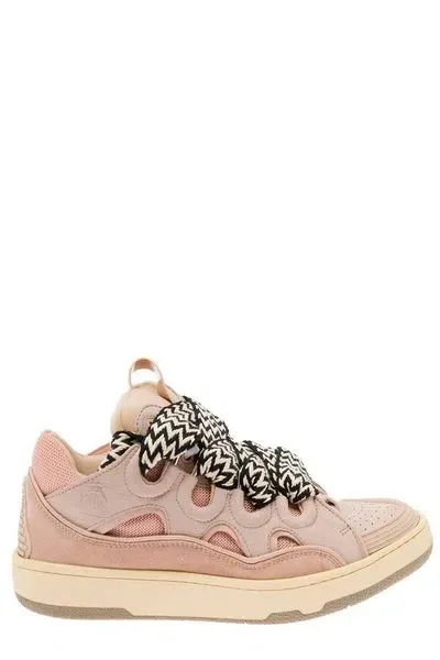 Lanvin Curb Light Sneakers In Rosa