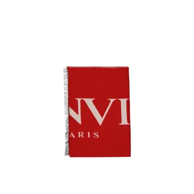 Lanvin Wool And Silk Scarf In Red