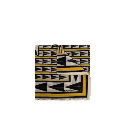 Lanvin Wool Scarf In Yellow