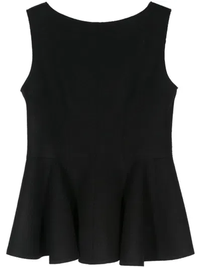 Lanvin Wool Top In Black