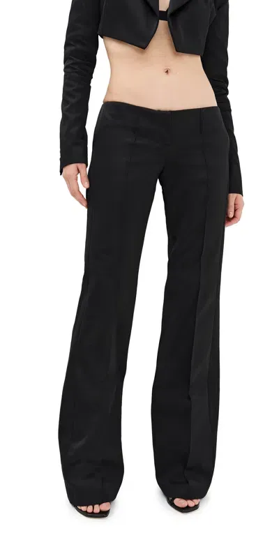 Laquan Smith Low Rise Trousers Black