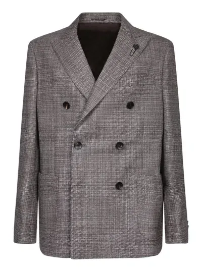 Lardini Blazers In Grey