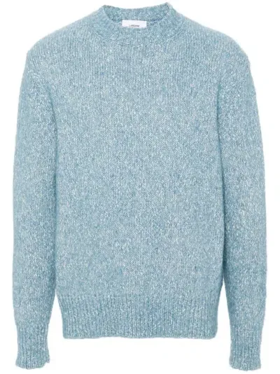 Lardini Chunky-knit Jumper In Blue