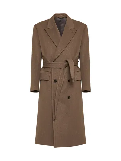 Lardini Coat In Brown