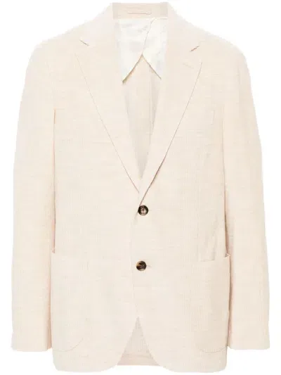 Lardini Corduroy Blazer In Neutrals