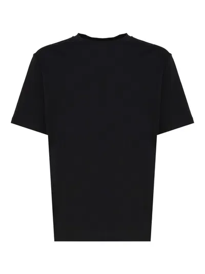 Lardini Cotton T-shirt In Black