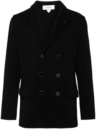 Lardini Knitted Blazer In Black