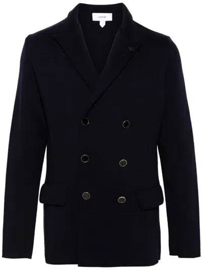 Lardini Knitted Blazer In Black