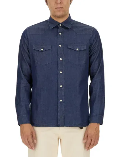 Lardini Denim Western Shirt