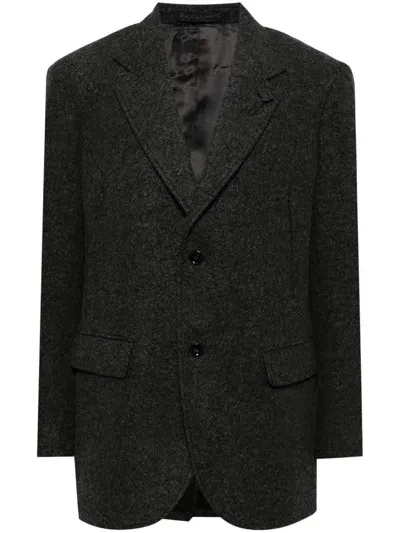 Lardini Single-breasted Blazer In Grey