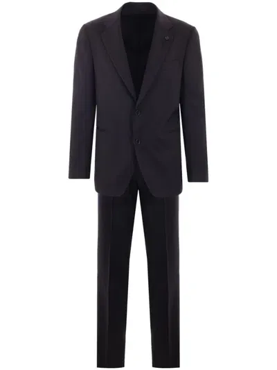 Lardini Single-breasted Suit In Blue