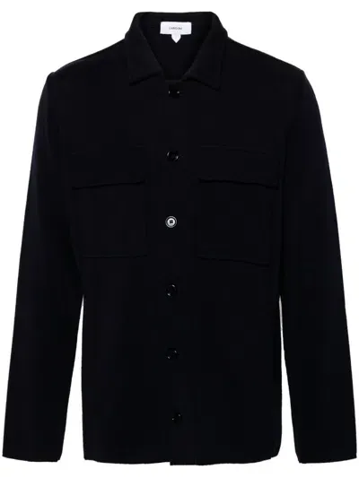 Lardini Virgin Wool Cardigan In Black