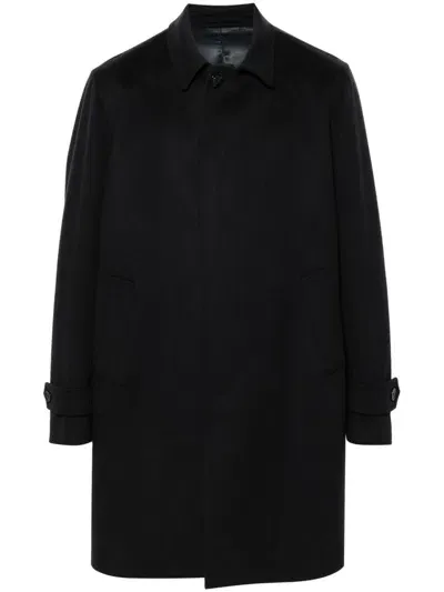 Lardini Virgin-wool Coat In Black