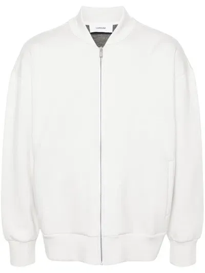 Lardini Zip Sweatshirt In White