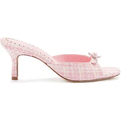 Larroude Larroudé Daisy Mule In Quartz