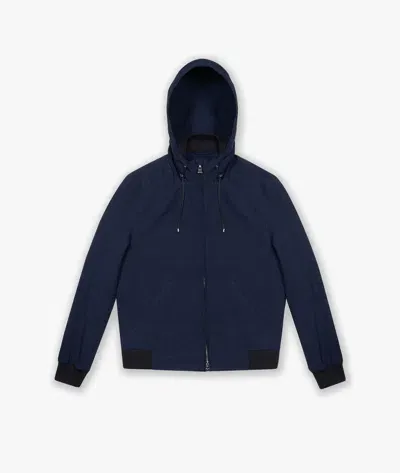 Larusmiani Bomber Jacket Corviglia Down Jacket In Blue