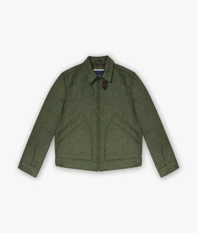 Larusmiani Casual Jacket Oblique Blazer In Green