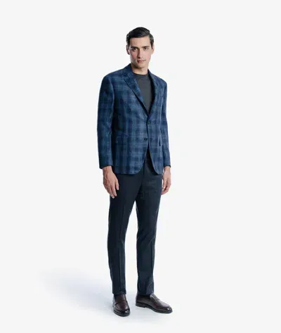 Larusmiani Single-breasted Jacket Blazer In Quadr.azz Scuro