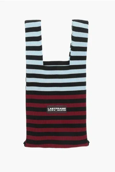 Last Frame Striped Knitted Tote Bag In Multi