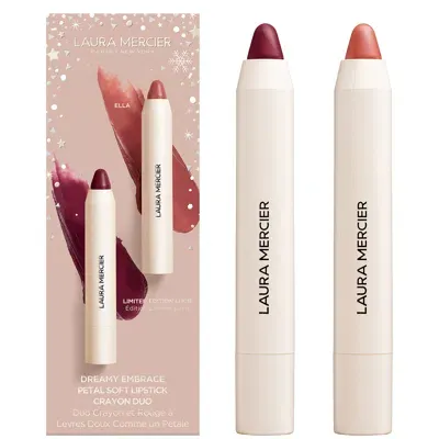 Laura Mercier Dreamy Embrace Petal Soft Lipstick Crayon Duo In White