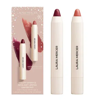 Laura Mercier Dreamy Embrace Petal Soft Lipstick Crayon Duo In White