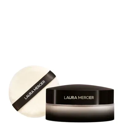 Laura Mercier Jumbo Translucent Loose Setting Powder And Velour Puff In White