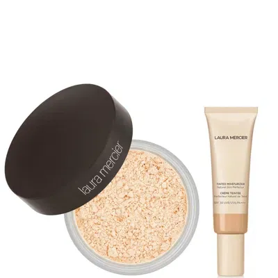 Laura Mercier Translucent Loose Setting Powder And Tinted Moisturiser Duo (various Shades) - Bisque In White