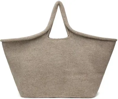 Lauren Manoogian Taupe Knit Market Tote In D03 Dust