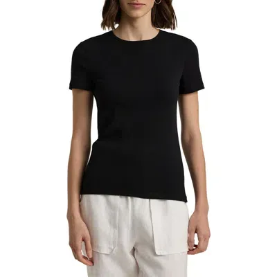 Lauren Ralph Lauren Cotton Blend T-shirt In Polo Black