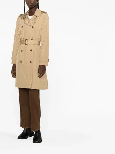 Lauren Ralph Lauren Double-breasted Trench Coat In Neutrals