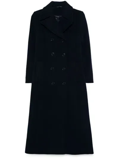 Lauren Ralph Lauren Herringbone-pattern Coat In Blue