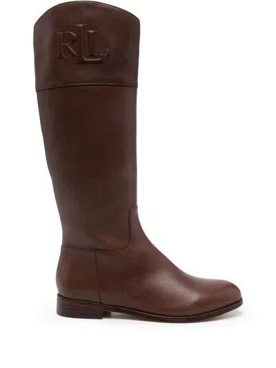 Lauren Ralph Lauren Justine Boots In Brown