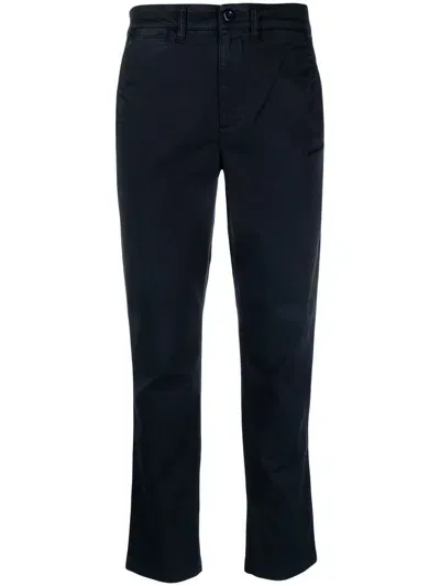 Lauren Ralph Lauren Slim-fit Cotton Trousers In Blau