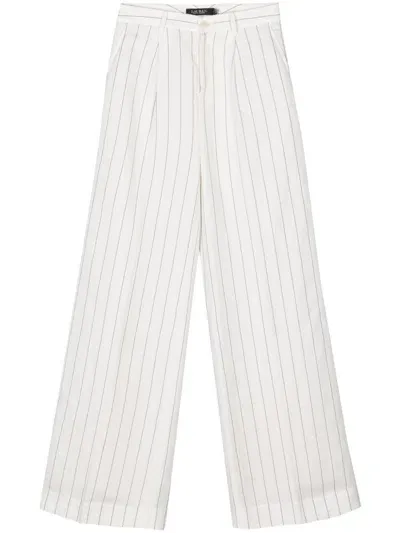 Lauren Ralph Lauren Striped Trousers In White