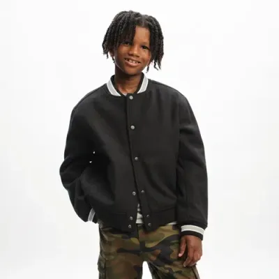 Lckr Kids' Boys   Varsity Jacket In Black