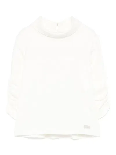 Le Bebé Enfant Babies' High-neck Top In Weiss