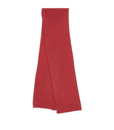 Le Bonnet Lambswool Classic Scarf In Red