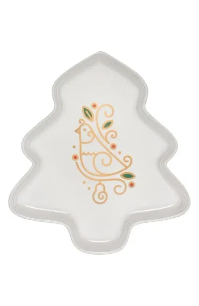 Le Creuset Noël Stoneware 12 Days Of Christmas Platter In White