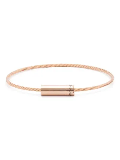 Le Gramme 18kt Rose Gold Cable Bracelet In 金色