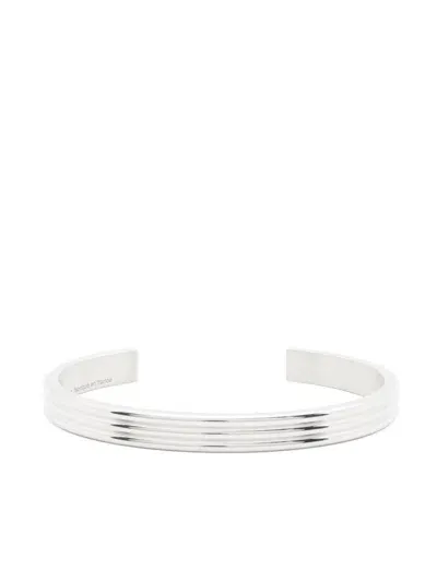 Le Gramme Godron Bracelet In Silver