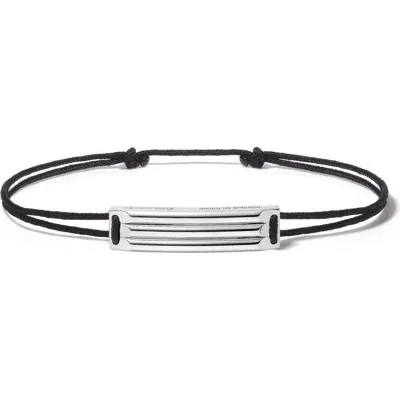 Le Gramme Godron Slider Bracelet In Black