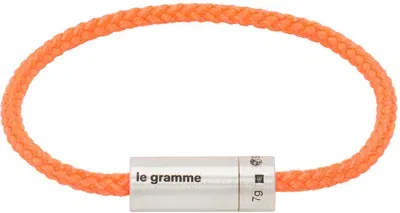 Le Gramme Orange Nato Cable 'le 7g' Bracelet