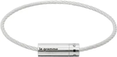 Le Gramme Silver Cable 'le 7g' Bracelet