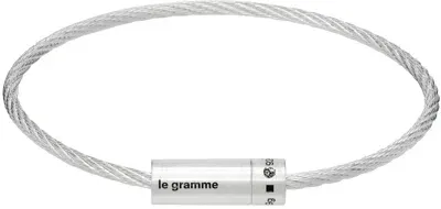 Le Gramme Silver Cable 'le 9g' Bracelet