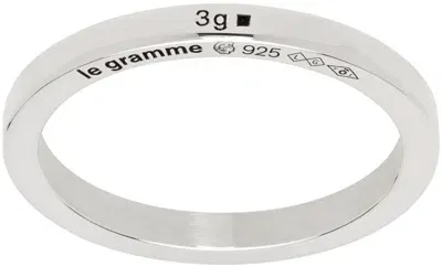 Le Gramme Silver Ribbon 'la 3g' Ring