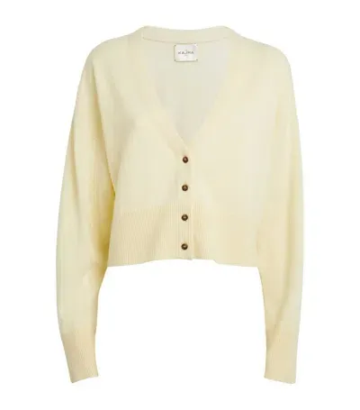 Le Kasha Cashmere Cropped Cardigan In Neutrals