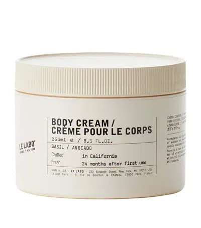 Le Labo Basil Body Cream In White