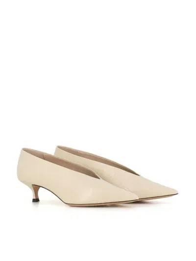 Le Monde Beryl Décollette Babouche Kitten Heel In Neutrals